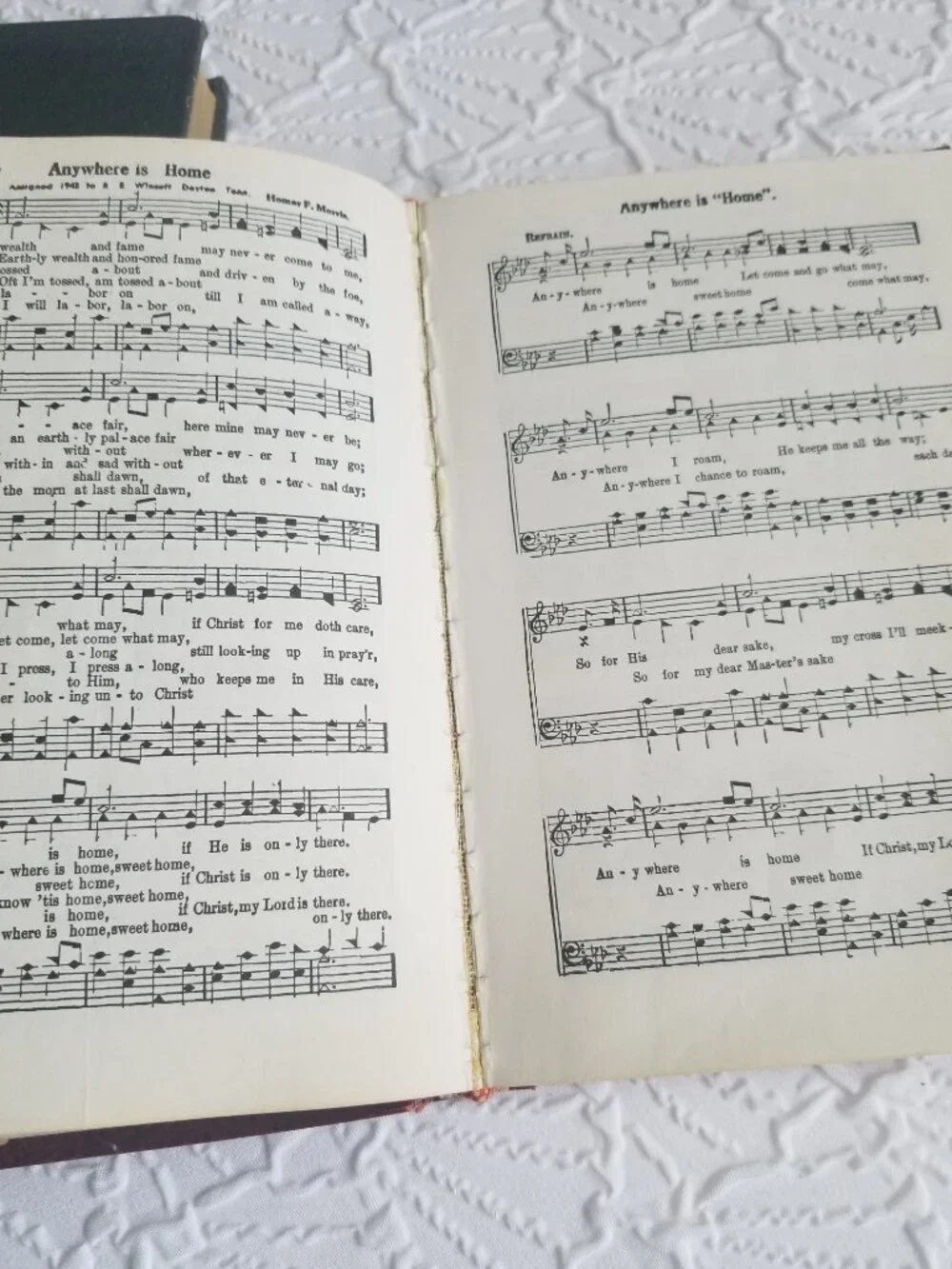 Vintage Hymnal bundle Christian songs music two books